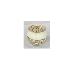 2025 árabe nuevo diseño boda chapado en oro Mubkhar Bakhoor latón antiguo musulmán decoración del hogar quemador de incienso titular - Product Image 1