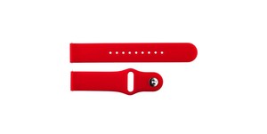 JD1606 Red Unisex Sports <b>Watch</b> Band Durable Lightweight Adjustable Breathable Water-Resistant Silicone 20-22mm Stainless <b>Watch</b> - Product Image 4