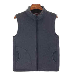 Chaleco con cremallera para hombre, venta al por mayor de fábrica, talla europea, otoño e invierno, chaleco cálido a prueba de viento, ropa exterior - Product Image 5