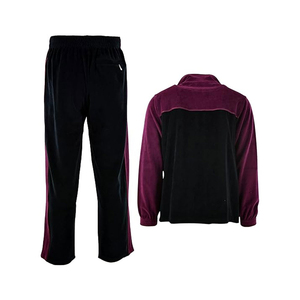Ensemble survêtement en velours pour homme, automne-hiver, deux pièces, sweat-shirt à capuche et pantalon, taille plus, survêtement en velours brodé - Product Image 2