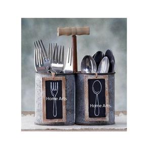 Porte-couteaux galvanisé de qualité supérieure avec poignée en bois, taille personnalisée, ustensiles de cuisine, porte-couteaux au meilleur prix - Product Image 1