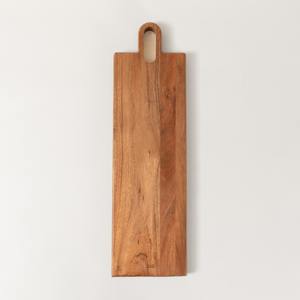 Longues planches de service à pain et fromage rectangulaires plateaux en bois et ensemble de vaisselle avec poignée du Vietnam - Product Image 5