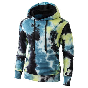 Sweat à capuche imprimé à motif de mode pour hommes Tie Dye Two Practical Side Sublimation basics Poches Cotton hoodies men - Product Image 2