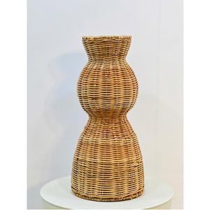 Arrangements floraux ou décoration de la maison et des hôtels, vase en rotin naturel écologique fait à la main, art déco par LTL Handicraft - Product Image 2