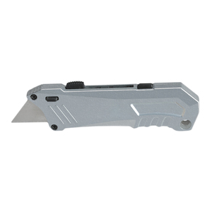Couteau utilitaire pliant avec interrupteur à poignée en alliage de zinc lame double droite et lame à crochet fournisseur OEM ODM Taiwan - Product Image 1