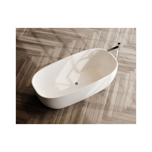 Bañera acrílica de hidroterapia de mármol para 2 personas de lujo, masaje de hidromasaje, baño moderno que incluye escurridor - Product Image 5