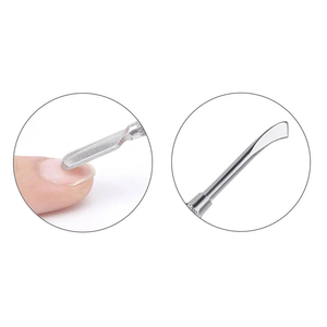 MORGANS INDUSTRIES - Empujador de Cutículas Profesional de Acero Inoxidable de Doble Punta para Manicura y Pedicura, Resistente al Óxido - Product Image 3