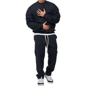 Conjunto Deportivo Personalizado Vintage de Dos Piezas para Hombre, Sudadera con Capucha y Pantalones Deportivos, Lavado Ácido, Estilo Flare, Impresión DTG, Ropa Deportiva para Gimnasio, Estilo Urbano, OEM 2025 - Product Image 2