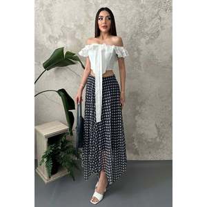 Blusa Blanca con Volantes y Aros - Blanca - Product Image 3