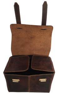 Best-seller Sac cosmétique en cuir PU marron foncé Trousse de maquillage de voyage à la mode avec logo personnalisé - Product Image 3