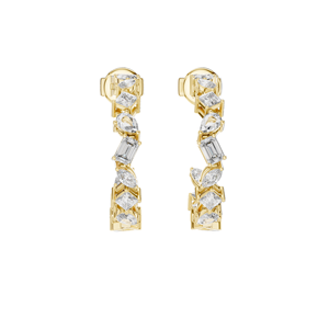 Pendientes de Diamantes de Laboratorio de 1.06 CT, Claridad VVS-VS EF, Diamantes CVD en Oro de 18KT, 14KT, 10KT y Plata 925, Moissanita, Oro Rosa, Amarillo - Product Image 2
