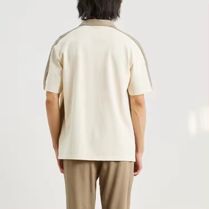 Polo décontracté respirant confortable hommes col personnalisé avec fermeture éclair grande taille polos pour hommes respirant - Product Image 2