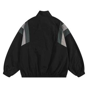 Chaqueta cortavientos de corte holgado con logotipo personalizado, ropa de equipo transpirable, chaquetas modernas cortavientos de nailon deportivas de talla grande - Product Image 6