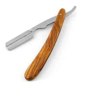 Профессиональный качественный бритвенный станок из розового дерева 2023, мужские бритвенные принадлежности для бритья, складной нож с деревянной ручкой, бритва