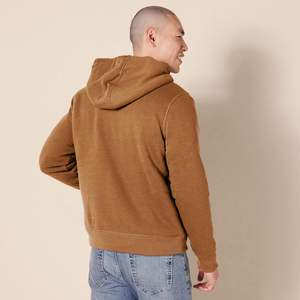 Unisex Men's Polyester <b>Fleece</b> Zipper Hoodie Soft <b>Thick</b> <b>Jacket</b> for Daily Wear Winter Digital Printing GK Leather - Product Image 2