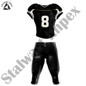 Uniforme de football américain couleur unie vêtements de sport uniforme de football américain sur mesure à séchage rapide - Product Image 1