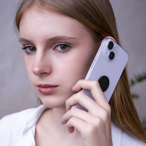 Pegatina redonda de shungita sin pulir para teléfono, de 1.1-1.2 pulgadas (28-30 mm) - Product Image 4