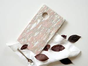 Planche à découper en marbre de pierre naturelle pour une surface de cuisson hygiénique et une expérience de préparation des aliments élégante - Product Image 4