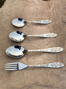 Ensemble de couverts en acier inoxydable de style décoratif pour la maison vaisselle couteau cuillère fourchette maison restaurant mariage décor couverts ensemble de couverts - Product Image 6