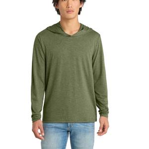 Sudadera con capucha ligera y cremallera completa unisex Tri-blend de ropa con logotipo personalizado, - Product Image 1