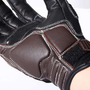 Gants de moto à doigts entiers Offre Spéciale Gants de course de motocross en cuir véritable avec fonction d'écran tactile pour le sport et le cyclisme - Product Image 4