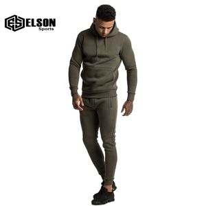 High Quality 100% Cotton 2 Piece Plus Size Velour Joggers Sweat Jogger Sports Custom Tracksuits for Men - Product Image 1