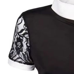 Nouveau design, vêtements de sport pour femmes, chemises d'équitation en plein air, vente en gros de chemises de concours à manches courtes avec logo personnalisé - Product Image 3
