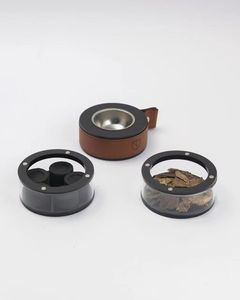 Elegante Quemador de Bakhoor de Resina Epoxi y Madera, Bolsa de Cuero Premium, Decoración Religiosa para el Hogar, Fragancia, Regalo Hecho a Mano, SS CRAFT INDIA - Product Image 2