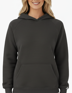 Logo personnalisé haute qualité 100% coton femmes mode poids lourd surdimensionné pull à capuche style décontracté pour l'hiver et l'automne - Product Image 4