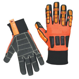 Guantes mecánicos de seguridad de trabajo pesado personalizados, guantes mecánicos cómodos de mano de cuero sintético, recién llegados - Product Image 2