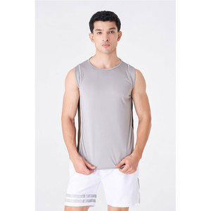 บริการ OEM เสื้อกล้ามผู้ชายคุณภาพสูงสำหรับฤดูร้อน ผลิตจากผ้าฝ้าย/ใยไผ่ ถักทออย่างดี ระบายอากาศได้ดี สวมใส่สบาย คอกลม ไซส์ใหญ่พิเศษ น้ำหนัก 220 กรัม ปรับแต่งได้ - Product Image 1