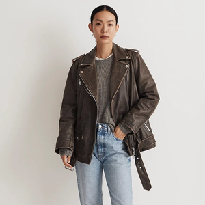Chaquetas de Cuero Genuino para Mujer, Talla Grande, Impermeables, Transpirables, Resistentes al Viento, Personalizables, Venta al Por Mayor - Product Image 2