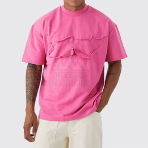 Camiseta Holgada Estampada 100% Algodón para Hombre, Precio al por Mayor, Logotipo OEM Personalizado, Diseño de Color Personalizado, Camiseta Desgastada - Product Image 4