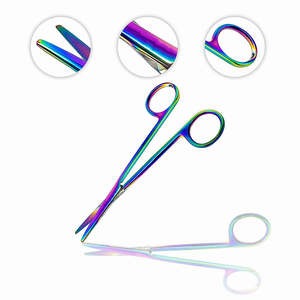 Ciseaux de Metzenbaum en acier chirurgical super médical, revêtus de couleur, à extrémité arrondie, certifiés CE, pour usage hospitalier, SurgiRight - Product Image 5