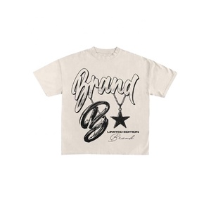 เสื้อยืดแฟชั่นสตรีทแวร์พิมพ์ลายสำหรับทุกเพศผ้าฝ้าย100% ออกแบบโลโก้ได้ตามต้องการสไตล์โอเวอร์ไซส์ - Product Image 3