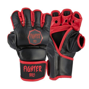 Guantes MMA con correa ajustable Dedo abierto Guantes de combate de cuero PU ligeros para diseño de muñequera DE BOXEO - Product Image 6