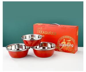 <span class=keywords><strong>DS61</strong></span> Outil de cuisine durable en acier inoxydable 304 seau passoire bol tamis tamis à riz ensemble de lavage - Product Image 4