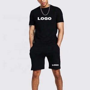Vente en gros en ligne 2025 Vêtements de sport Ensemble d'été décontracté et cool Ensemble deux pièces pour hommes Doux et léger pour la mode de rue - Product Image 1