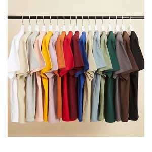 T-shirt oversize pour hommes en pur coton délavé avec épaules tombantes Streetwear T-shirt blanc pour hommes à la mode imprimé ample - Product Image 5