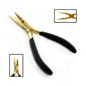 Pince professionnelle pour extensions de cheveux, design moderne, acier inoxydable de haute qualité, poignées en caoutchouc bleu, outils d'extension de cheveux - Product Image 5