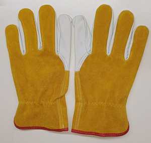 Guantes de seguridad de la mejor calidad, tamaño XL, cuero de vaca dividido con protección anticorte, revestimiento de PU y látex para trabajo industrial - Product Image 1