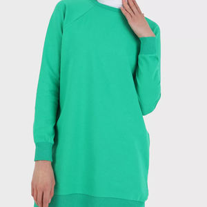 Couvre-corps Vêtements de sport musulmans Costume islamique Femmes musulmanes Sweat à capuche Modeste Coton Fitness Wear Sweats à capuche pour femmes - Product Image 1