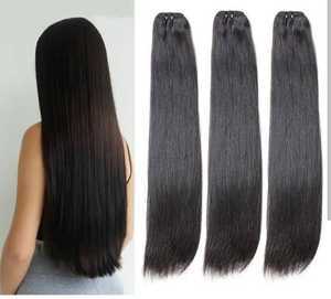 EXTENSIONES DE CABELLO HUMANO REMY SIN PROCESAR TEMPLO NATURAL DE ALTA CALIDAD - Product Image 3