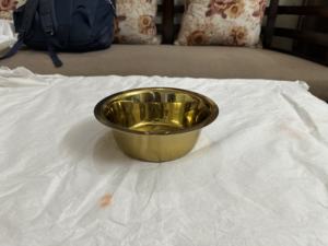 Bol à chocolat en aluminium d'aspect moderne fait à la main en forme de canard bol de service aux fruits secs finition dorée bonbons bol de service à vendre - Product Image 4