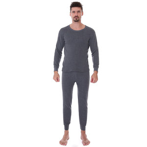 Offre Spéciale Longjohns thermique pour hommes extensible confort ajustement chaud respirant coton/fibre de bambou conception personnalisable pour les jours froids - Product Image 1
