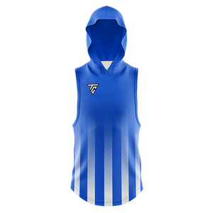 Vente en gros de sweats à capuche confortables respirants en polaire pour Gym Fitness pour hommes sweat à capuche sans manches avec poche brodée en relief hiver - Product Image 1