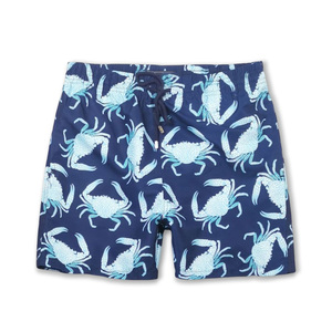 Bañador de alta calidad antiarrugas para hombre, pantalones cortos de baño de 5 pulgadas, pantalones cortos de playa con estampado transpirable de secado rápido, logotipo personalizado - Product Image 1