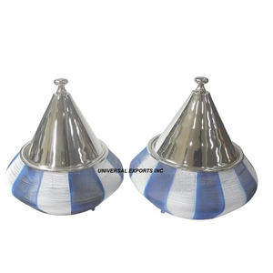 Marmite en métal à double paroi finition dorée Casserole faite à la main de qualité supérieure Nouveau chauffe-plats en métal taille personnalisée - Product Image 2