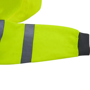 Chaqueta DE SEGURIDAD reflectante para hombre de alta calidad 2025, chaleco de trabajo de alta visibilidad OEM personalizado con logotipo personalizado - Product Image 5