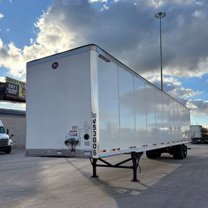40Ft Dry Van 3 Axles Box Container <b>Flatbed</b> Outdoor Street Food Cart Semi Trailer Great Dane Carbon Steel 2001-3000kg Payload for - Product Image 1